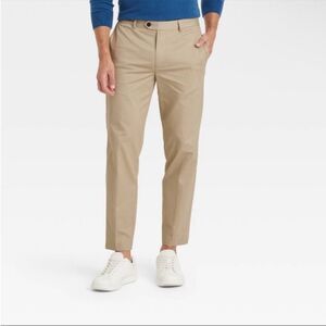 Goodfellow Mens Slim Trouser 🔥 Khaki🔥 NWT 🔥 size 34 x 30 🔥 stretch